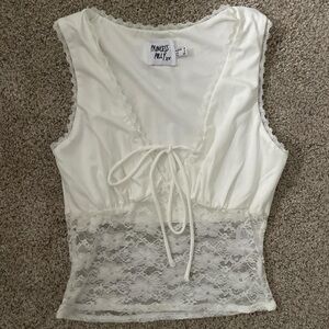 Princess Polly White Lace Top